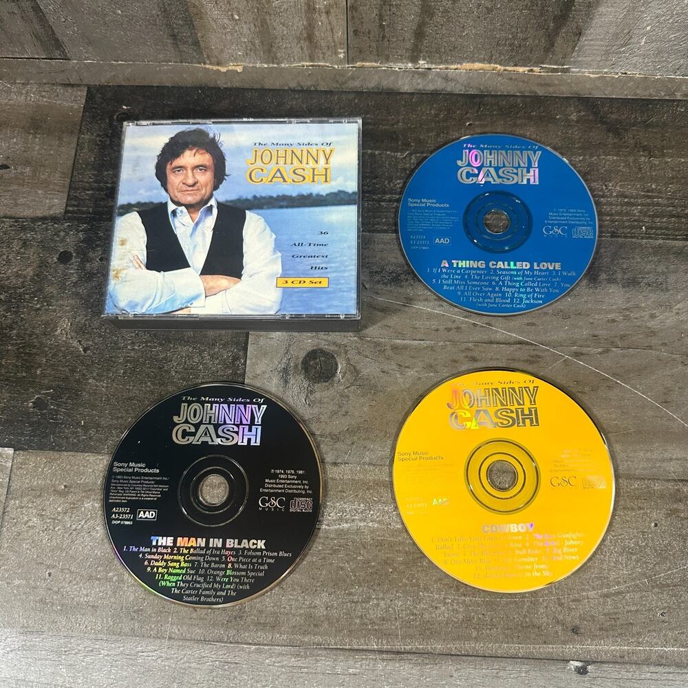 The Many Sides of - Johnny Cash - 36 All-Time Greatest Hits - 3 CD Set